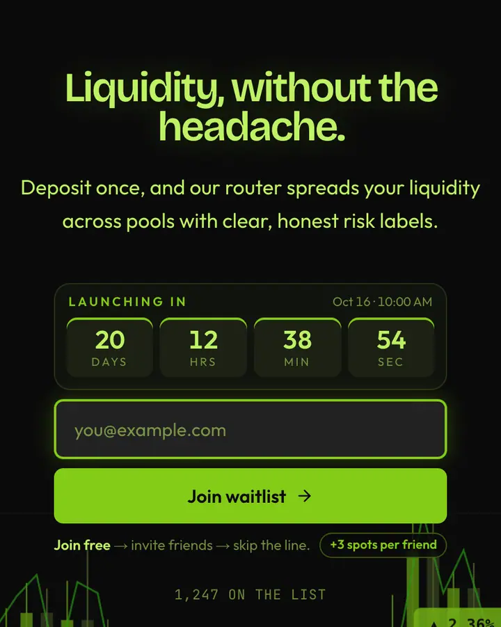 DeFi Lime — Crypto & Web3 waitlist page template, near-black background