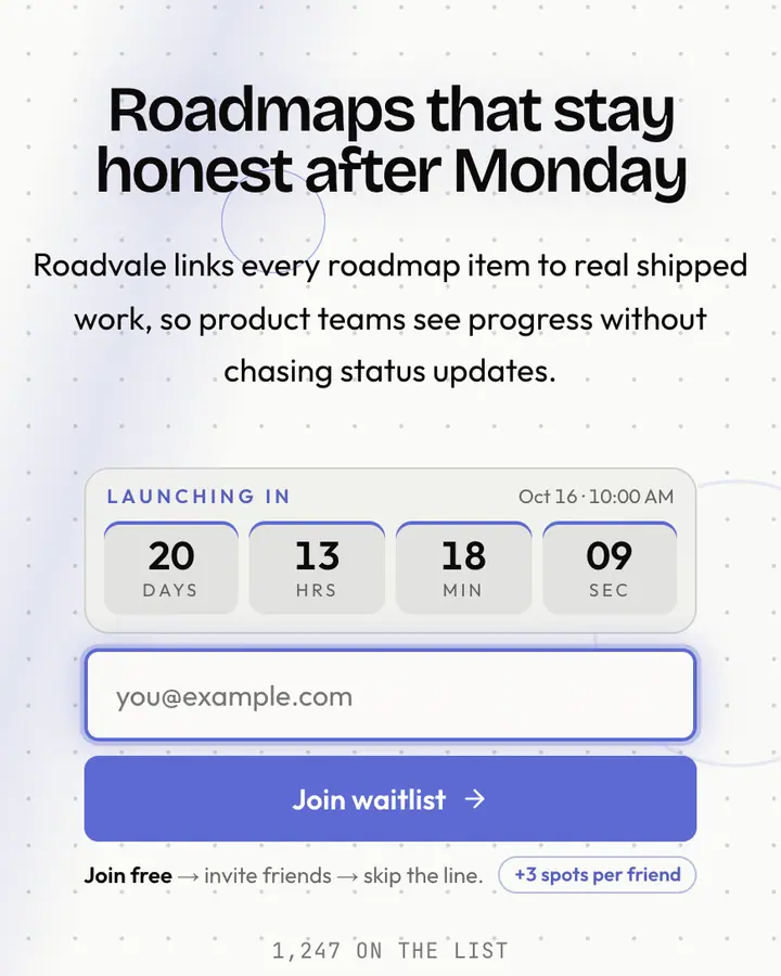 Slate Grid — Tech & SaaS waitlist page template, white background