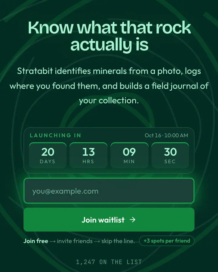 Malachite Pane — Glassmorphism waitlist page template, deep teal background